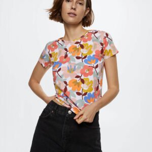 Speechless Girls' Flutter Sleeve Floral Top